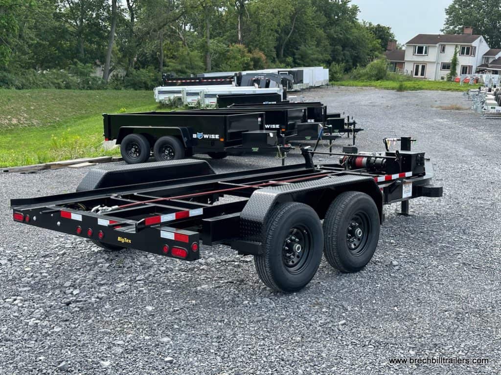 Big Tex 14K Roll Off Bumper Pull Dump Trailer for sale.