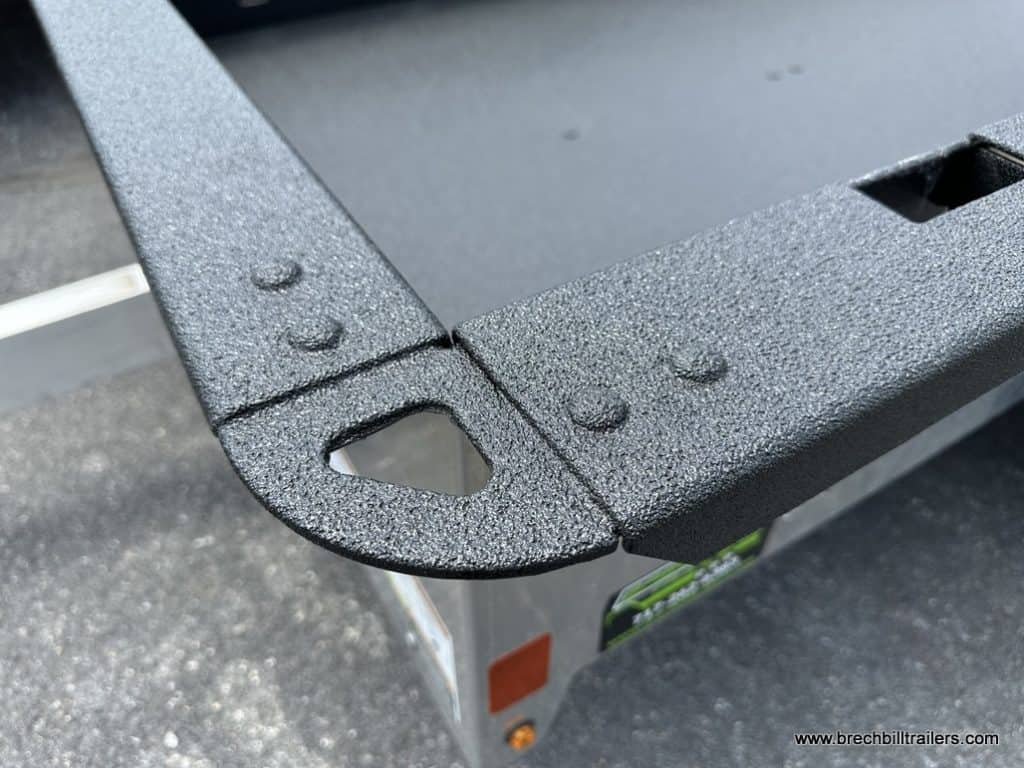 Showing closeup of trailer