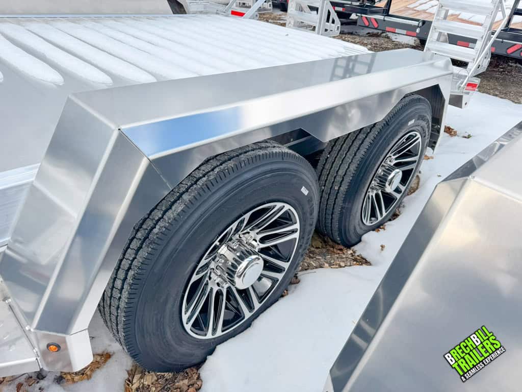 Nice new wheels on the EBY 16K Low-Pro Equipment Trailer