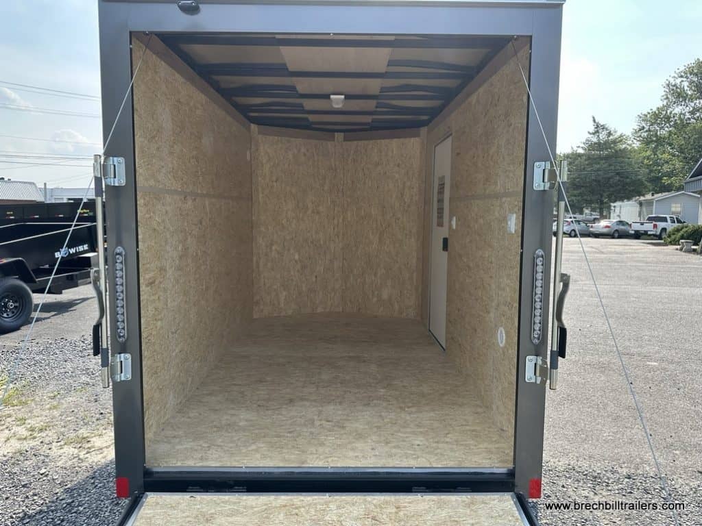Inside the Bravo Scout 3K Enclosed Cargo Trailer