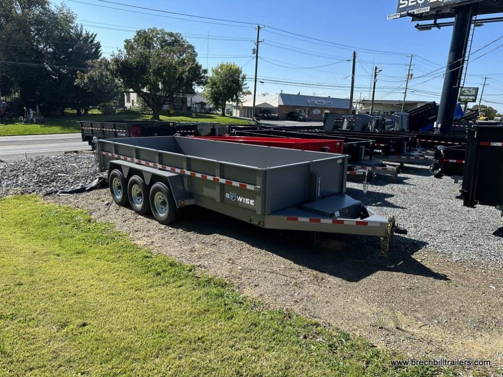 Parked Bwise 21K DLP Heavy Duty Dump Trailer