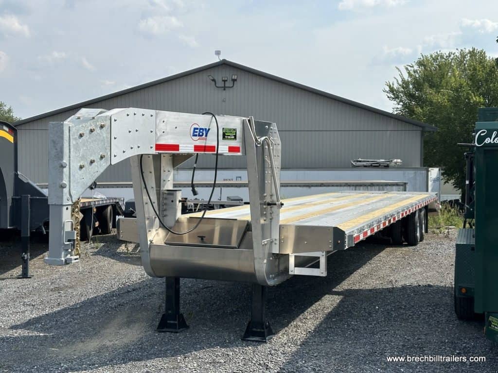 A brand new EBY 26K Deck-Over Gooseneck Equipment Trailer for sale.