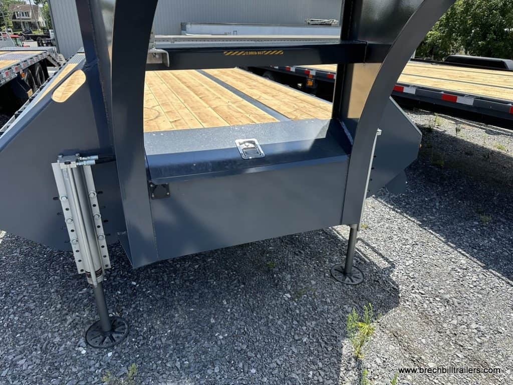 Front compartment on the Southland 29K Tandem Dual Gooseneck Trailer