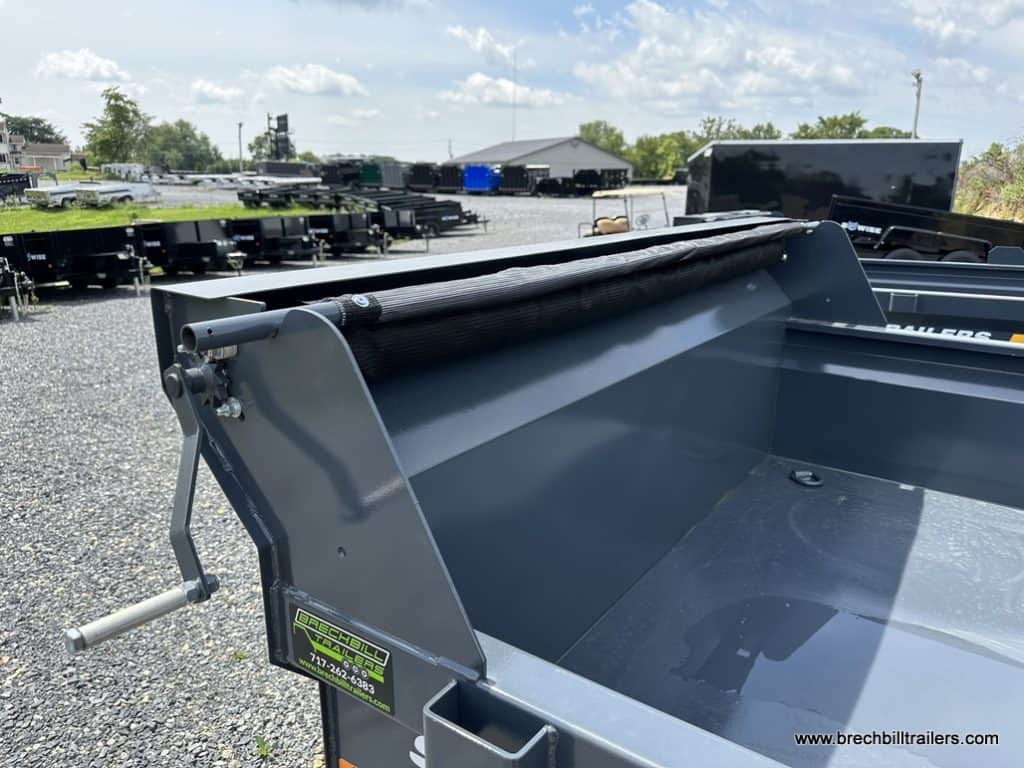 Looking inside the dump box.