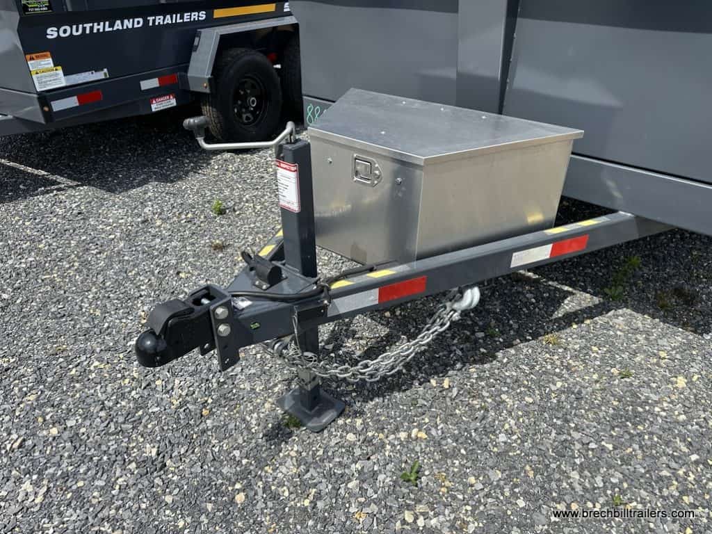 The Southland 10K Tandem Axle Dump Trailer parked in the lot.