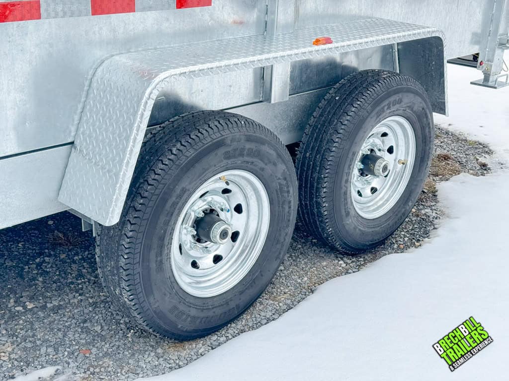 Wheels on the trailer