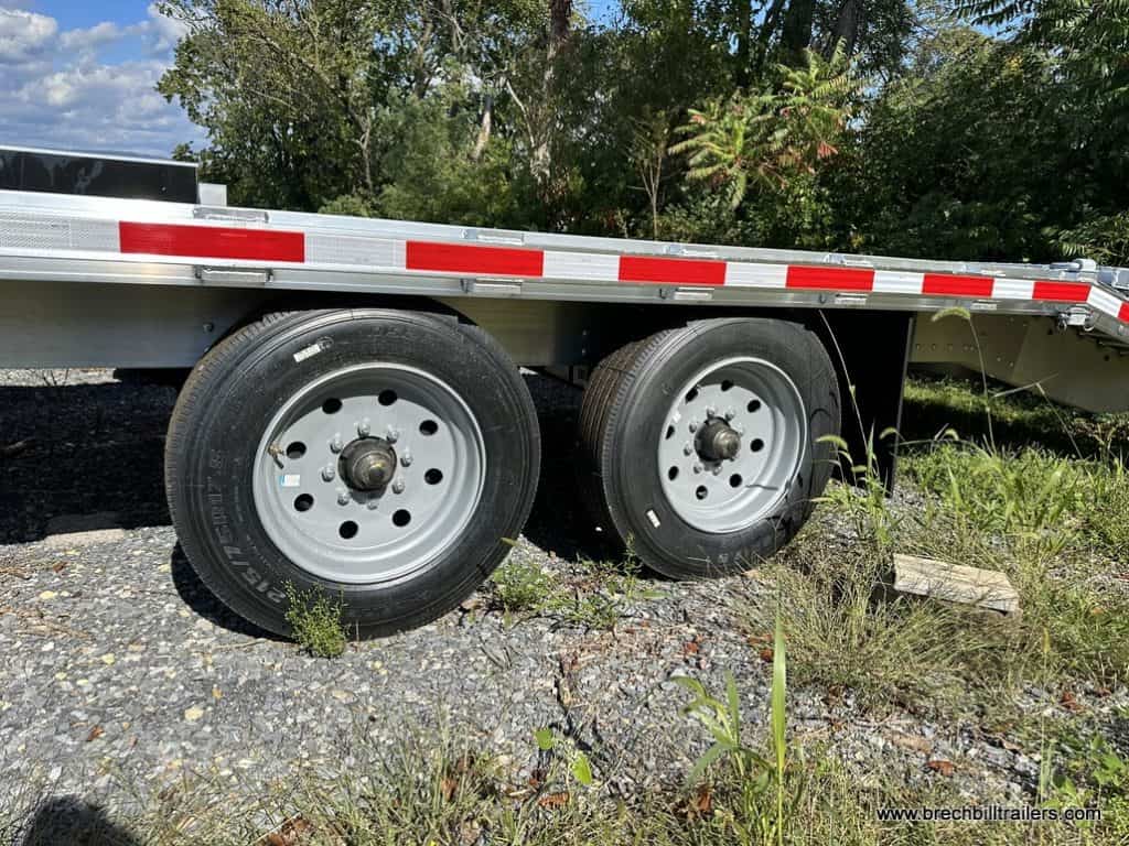 Wheels on the EBY Deck-Over 16K Equipment Trailer