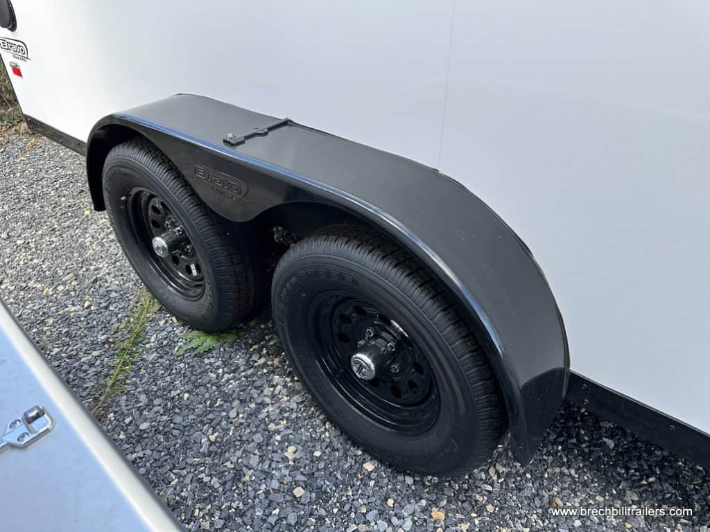 Wheels on the trailer.