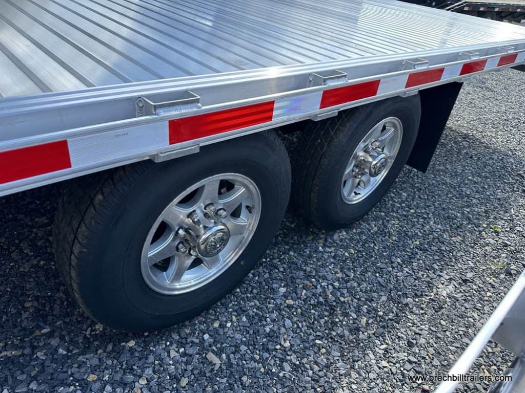 EBY 14K Deck-Over Equipment Trailer wheels.