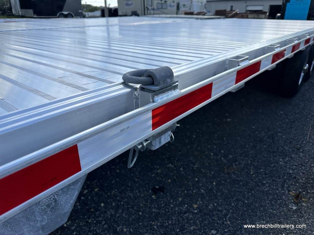 Looking down the side of the trailer