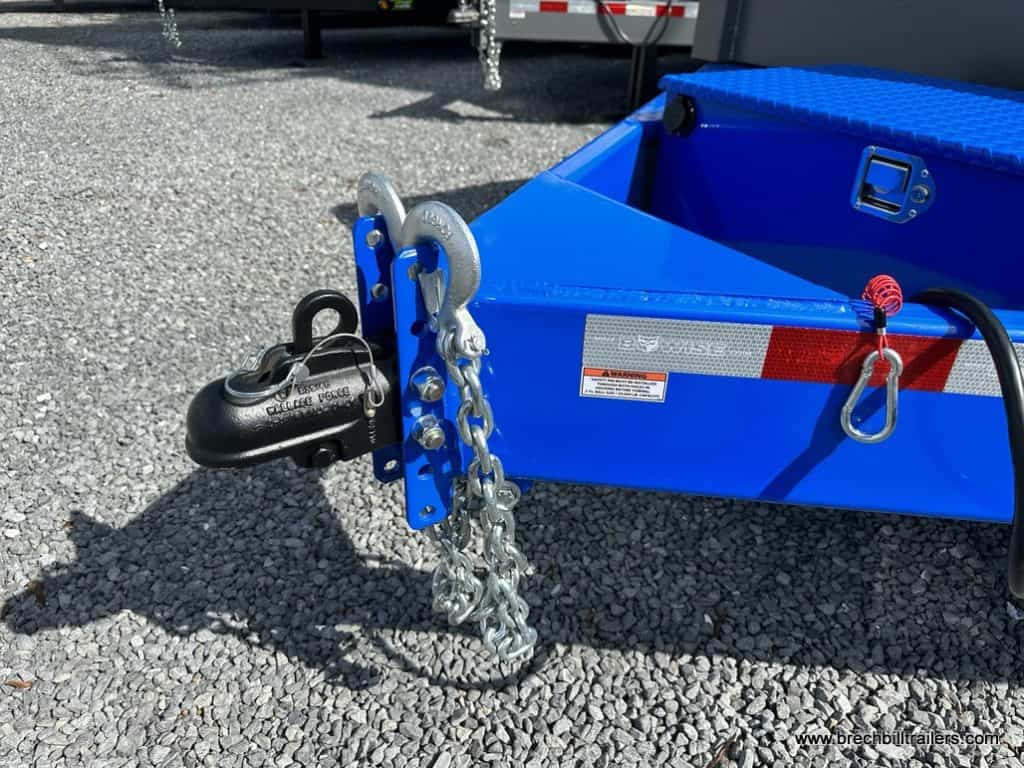 The blue frame and black coupler.