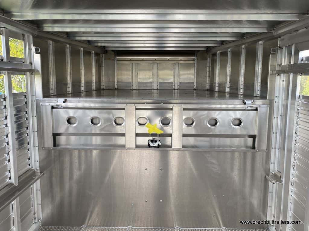 Inside the EBY 19K Ruff Neck Livestock Trailer