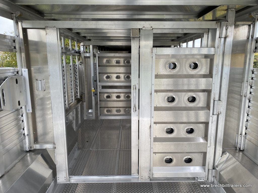 EBY 19K Ruff Neck Livestock Trailer with sliding gates.
