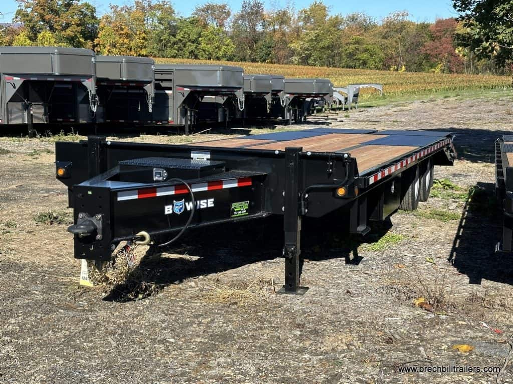 Bwise 25K HD Deck Over Equipment Trailer 8.5’x25’ front view