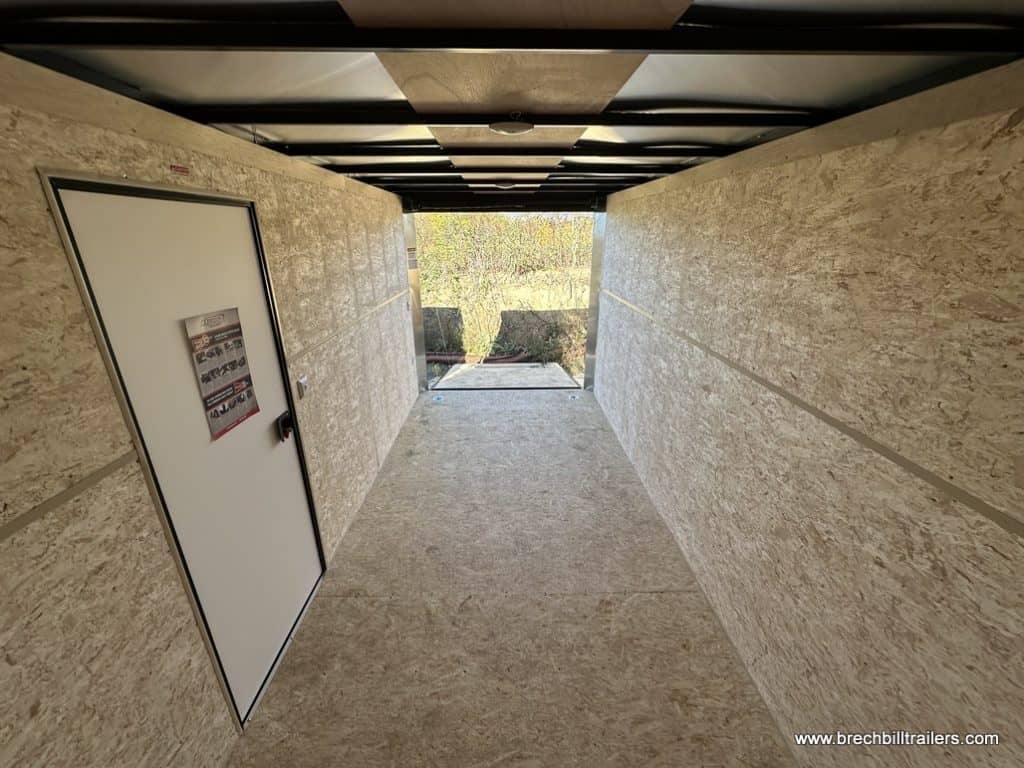 Interior of the Bravo Scout 7K Enclosed Cargo Trailer