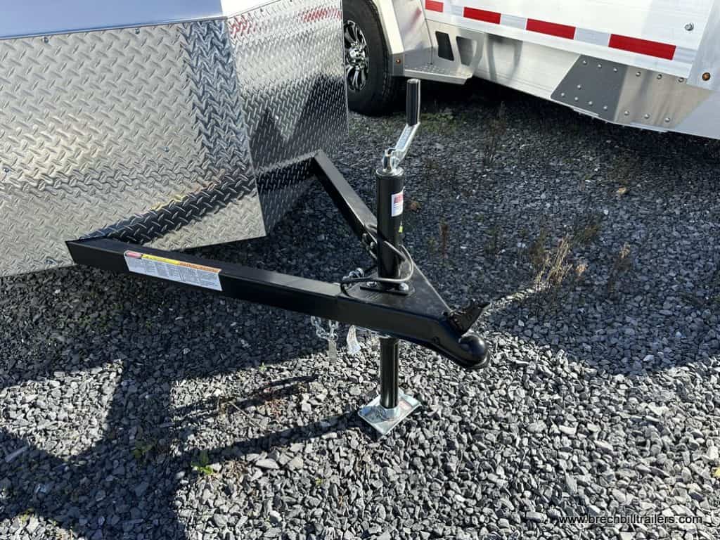 The trailer's jack and coupler.