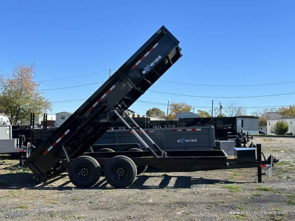 A 7x16ft Bwise 16K Low Pro Dump Trailer