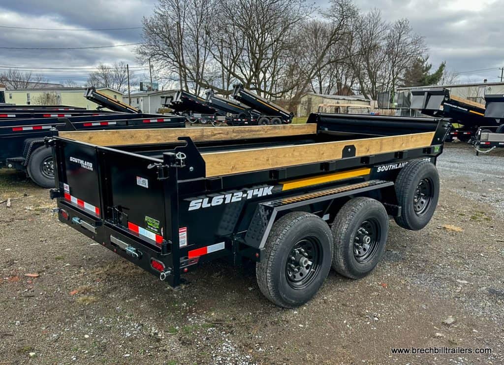 side of Southland 14K Tandem Axle Dump Trailer