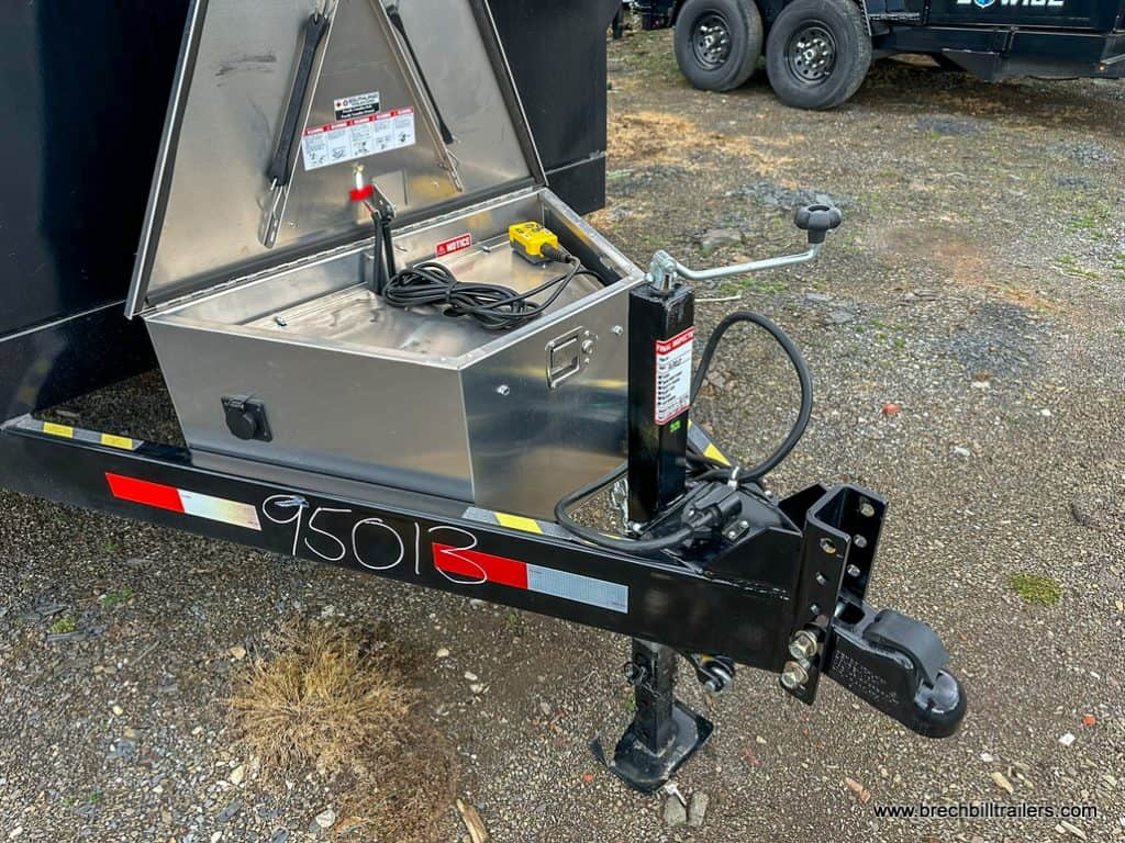 Trailer coupler and jack.