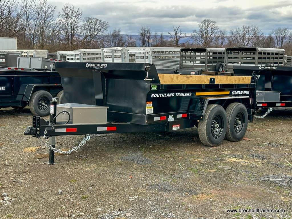 Side of Southland 14K Tandem Axle Dump Trailer