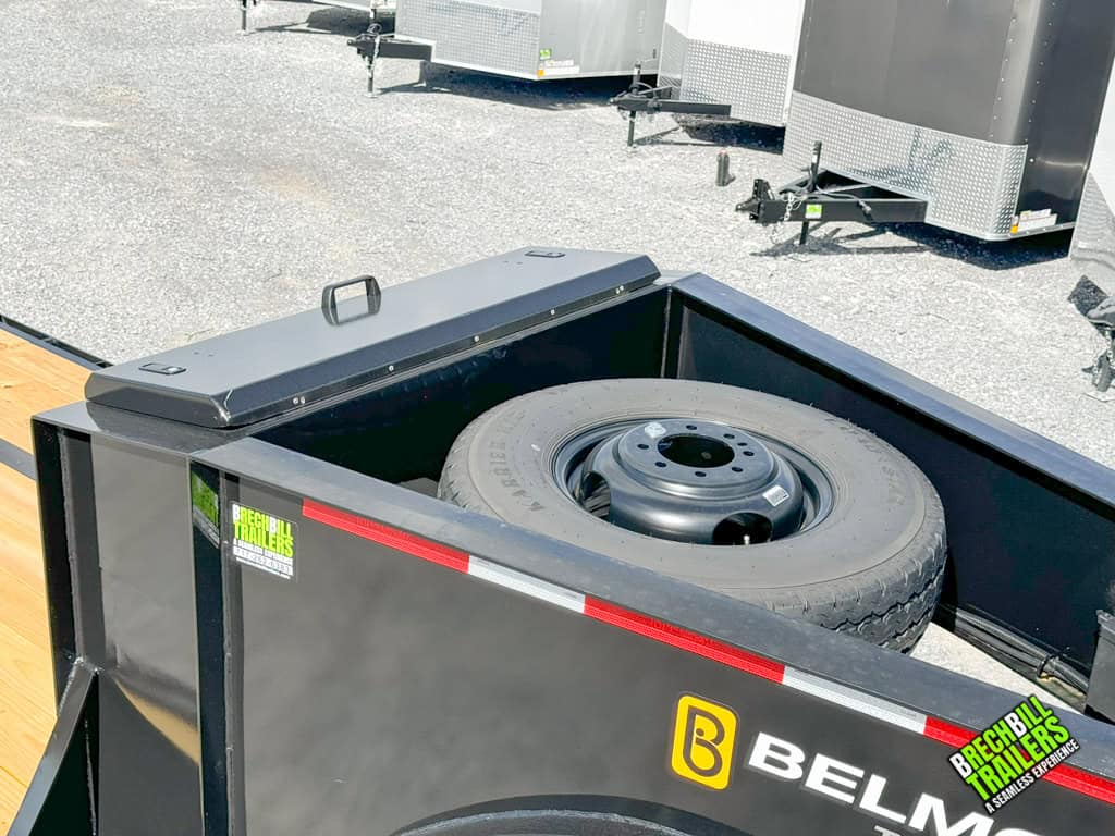 Top view of the spare wheel