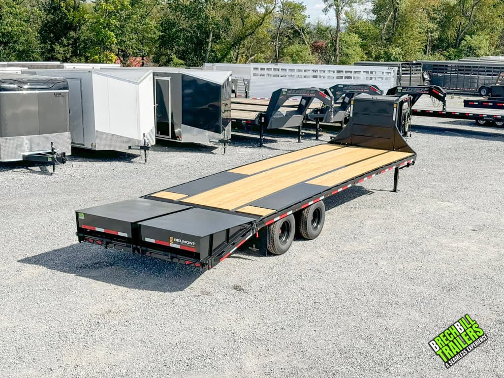A Belmont 8.5x30 Heavy Duty Gooseneck Trailer parked and ready for work.