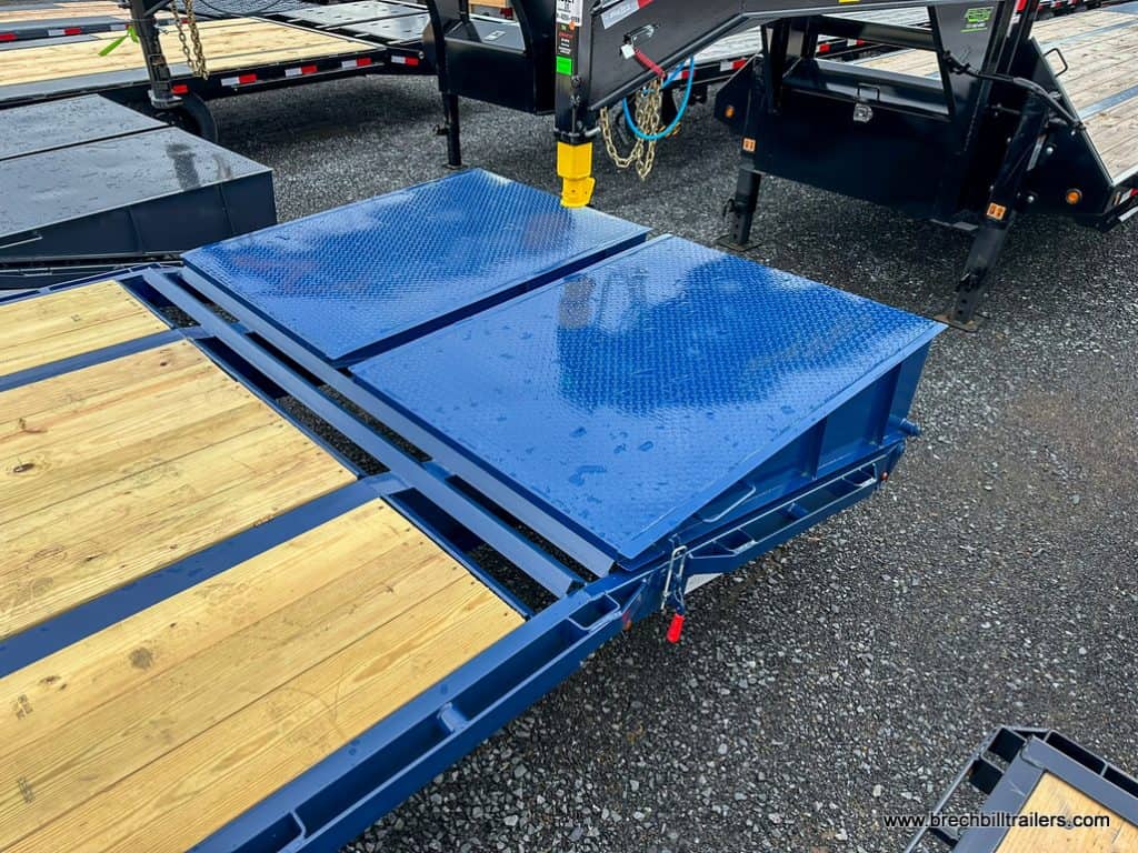 Ramps on the Belmont HD 26K Deckover Gooseneck Trailer