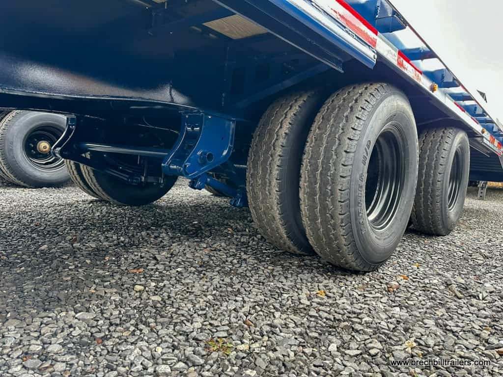 Wheels on the Belmont HD 26K Deckover Gooseneck Trailer