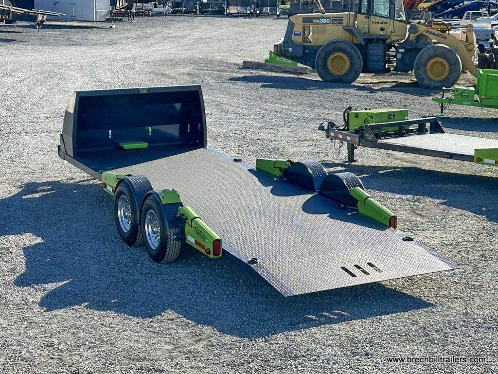 Top view of the FlatTrak Flat Trailer with extremely low clearance.