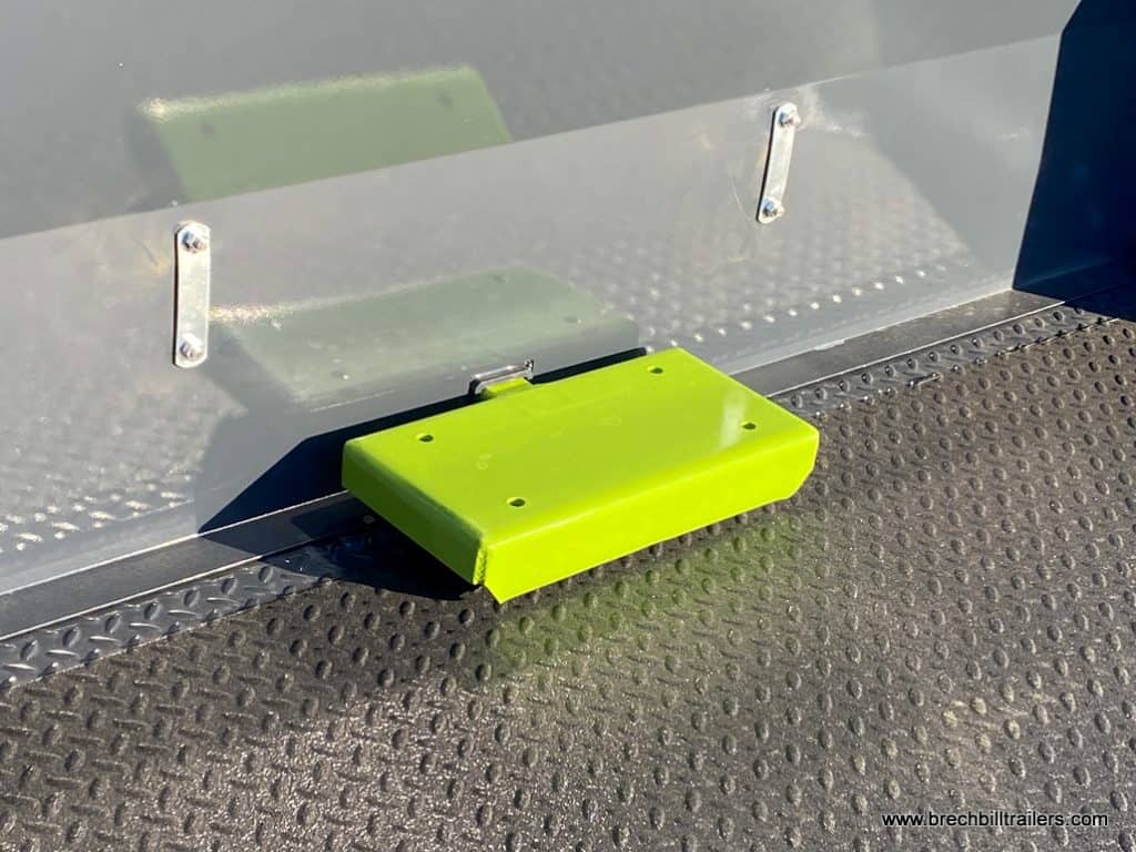 Close up of the trailer's deck.