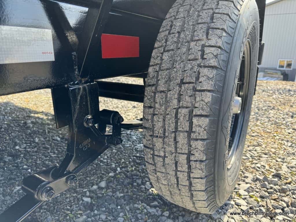 Tire condition and leaf suspension