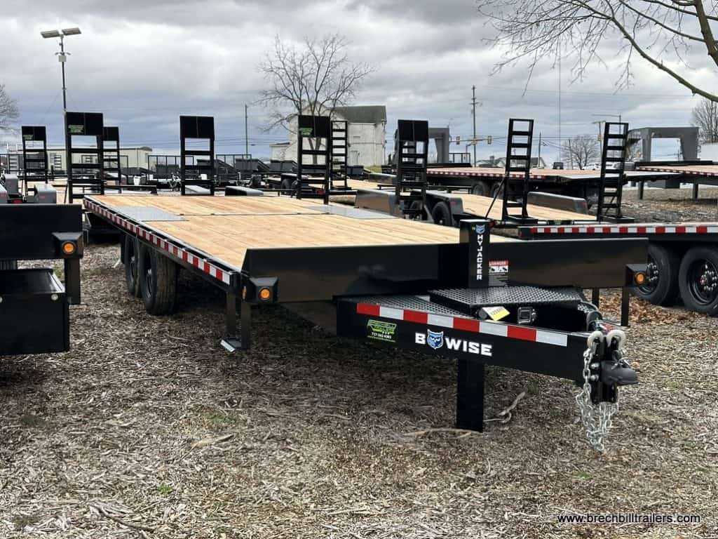 A 24ft long Bwise 15.4K Hydraulic Tilt-Deck Trailer