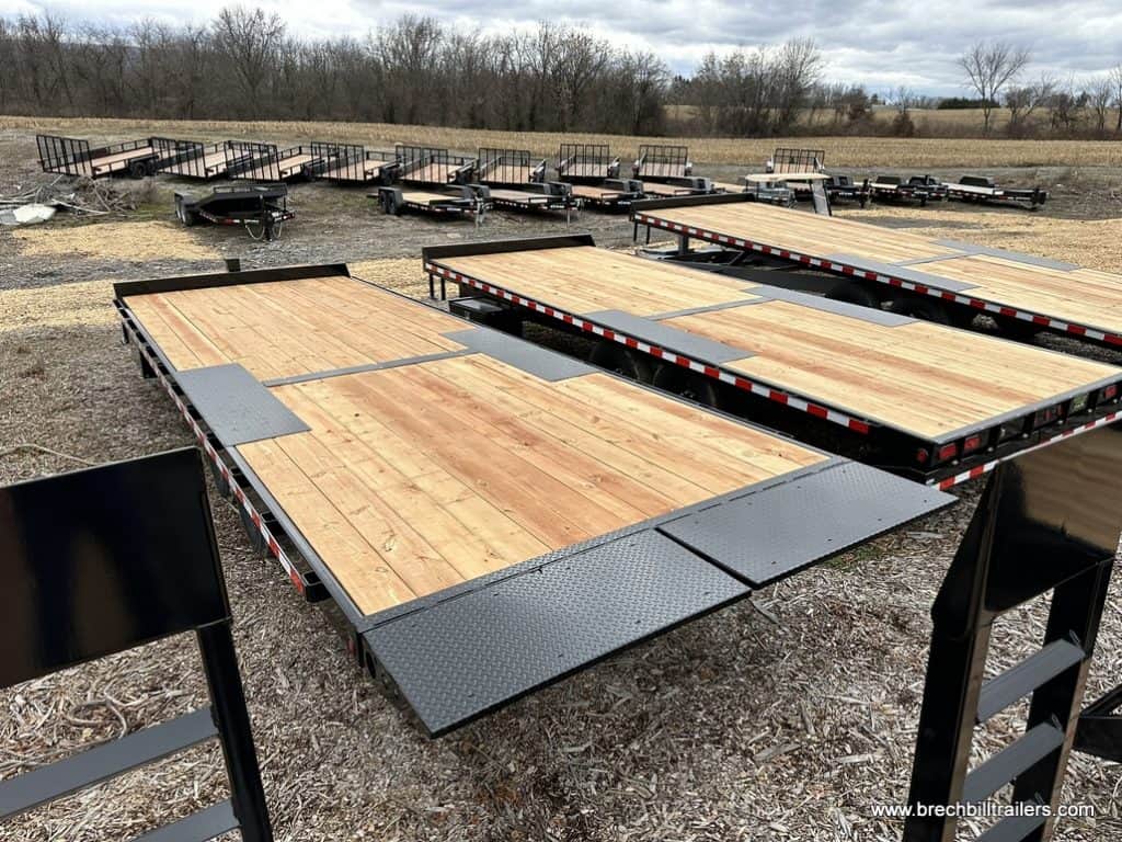 Three Bwise 15.4K Hydraulic Tilt-Deck Trailers for sale at Brechbill Trailers.