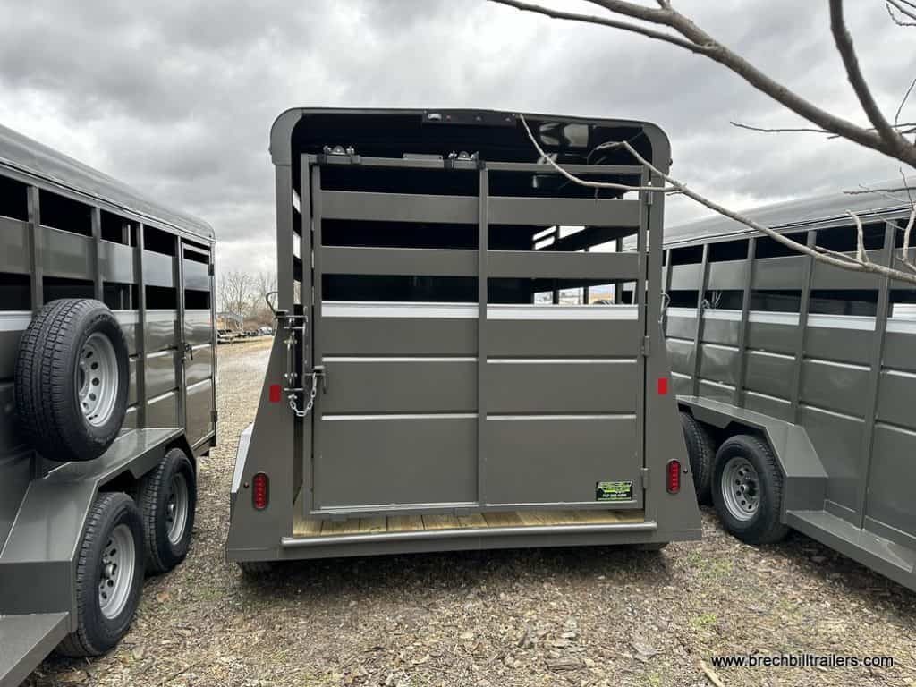 Back of the Valley 7x12 High Side Stock Trailer