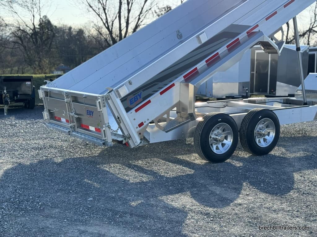 EBY dump trailer demonstration.