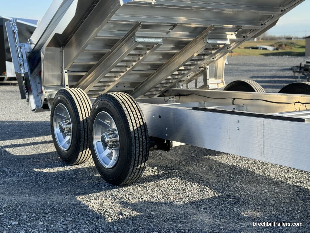 The aluminum trailer frame.