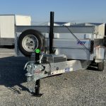Front of the EBY Heavy Duty Aluminum Dump Trailer