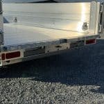 Rear bumper on the EBY Heavy Duty Aluminum Dump Trailer