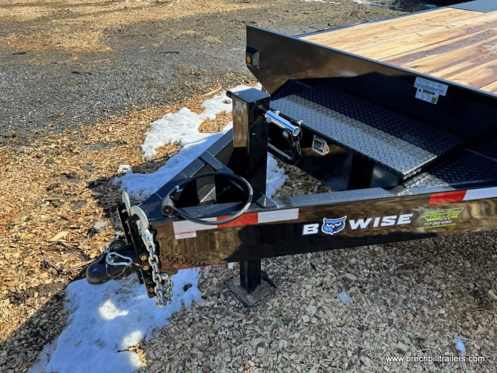 Trailed detached and sitting on its jack.