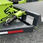 Hydraulic cylinder closeup.