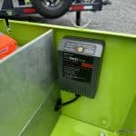 ProTechOne battery charger and maintainer installed on the trailer.