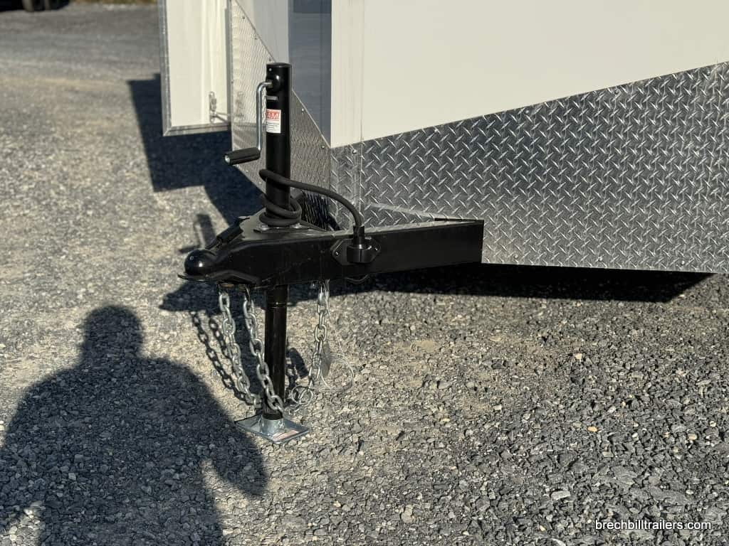 Trailer jack in use while trailer is detached