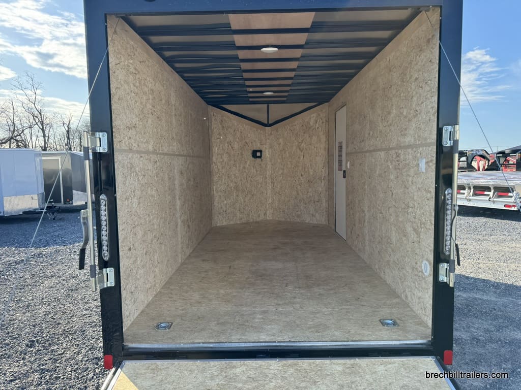 Interior of the Bravo 7K Scout Enclosed Construction Trailer