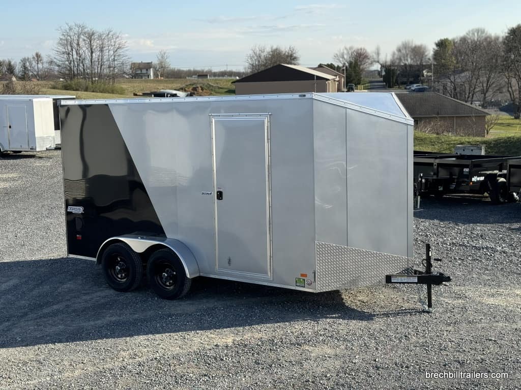 Top view of Bravo 7K Scout Enclosed Construction Trailer