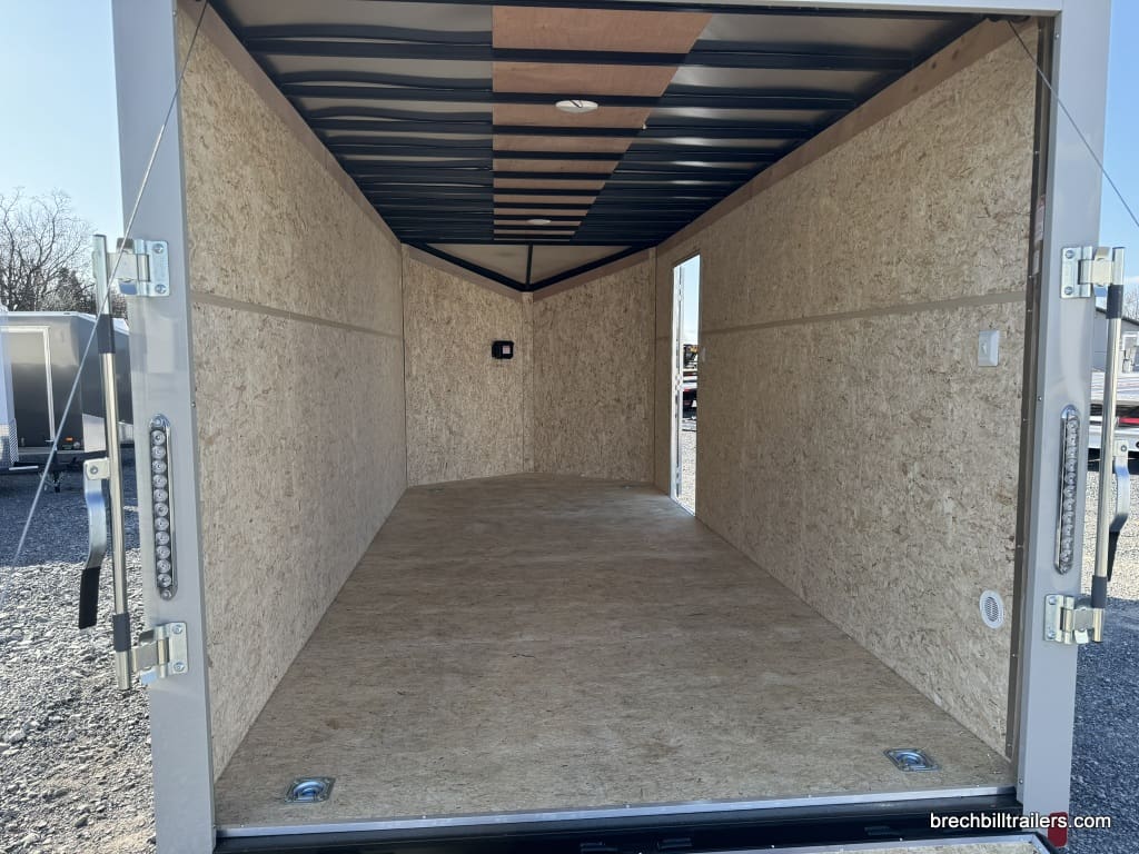 Looking inside of a SC716TA2 trailer