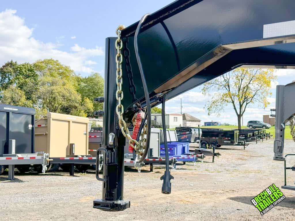 Black gooseneck with connections.