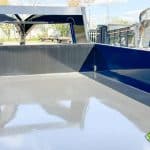 Inside the black Bwise HD dump trailer