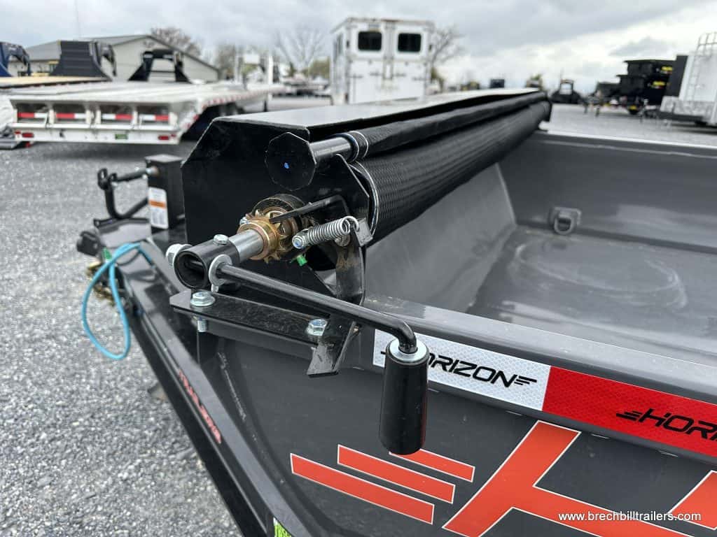 Tarp on a Horizon 14k Bumper Pull Dump Trailer