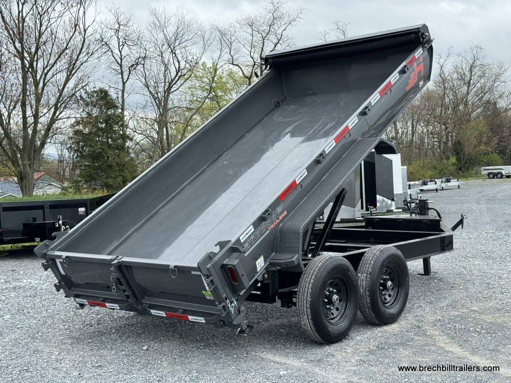 Gray box in dump position