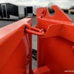 Orange door on a Horizon 14k Dump Trailer High Side